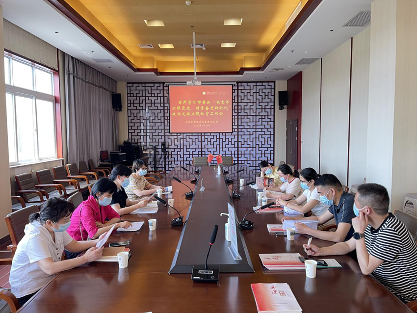 黄陂区工委医卫支部召开主题教育活动工作会_副本